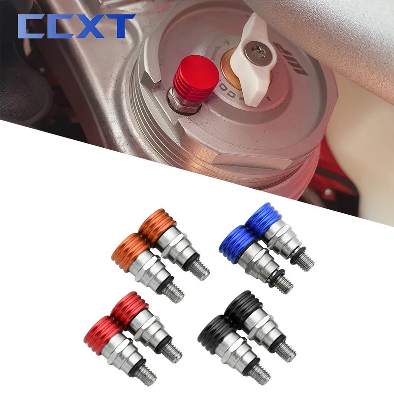 รถจักรยานยนต์ M4x0.7 ส้อม Air Bleeder วาล์วสําหรับ KTM SX SXF EXCF XC XCF XCW XCFW 85-500 2005-2019 