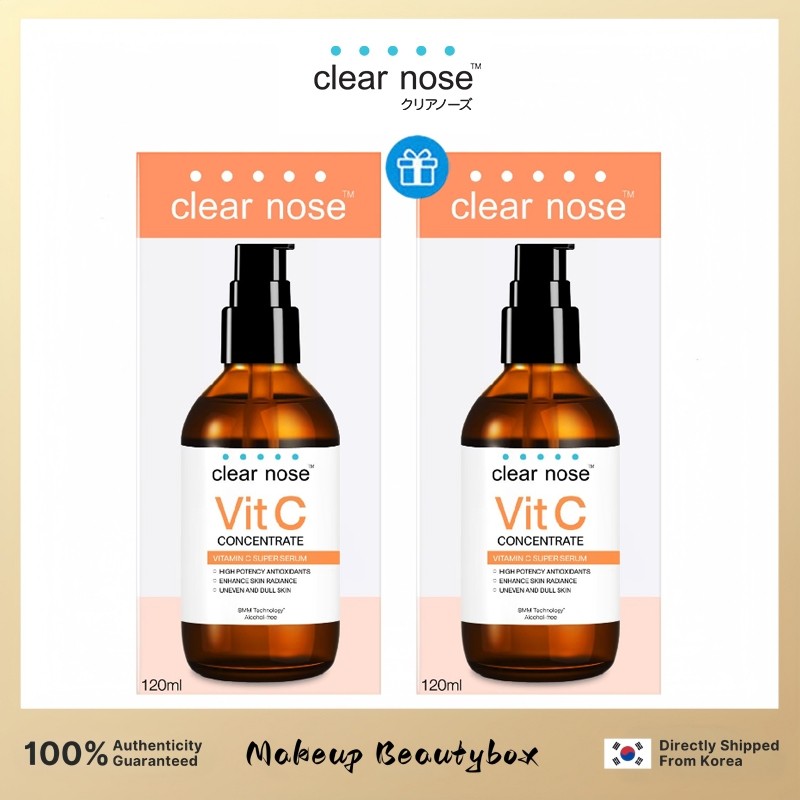 [ ซื้อ 1 แถม 1 ]เซรั่มวิตซีเคลียร์โนส Clear Nose Vitamin C Serum 120ml สูตรเข้มข้น ผิวกระจ่างใส