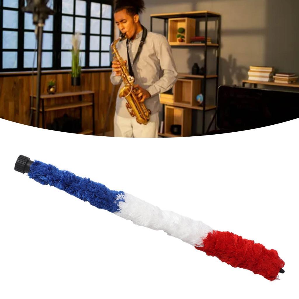 Fesjoy Tenor Saxophone แปรงทำความสะอาดผ้าฝ้าย Swab Rod Pad Saver สำหรับคนรักดนตรี
