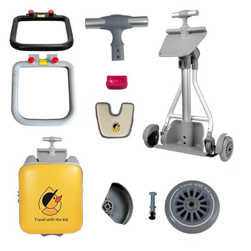 QBOX กระเป๋าเดินทางเด็กสามารถ Mount Walking Baby Handy Tool รถเข็นกระเป๋าเดินทางอะไหล่ซ่อมปุ่มล้อสกร