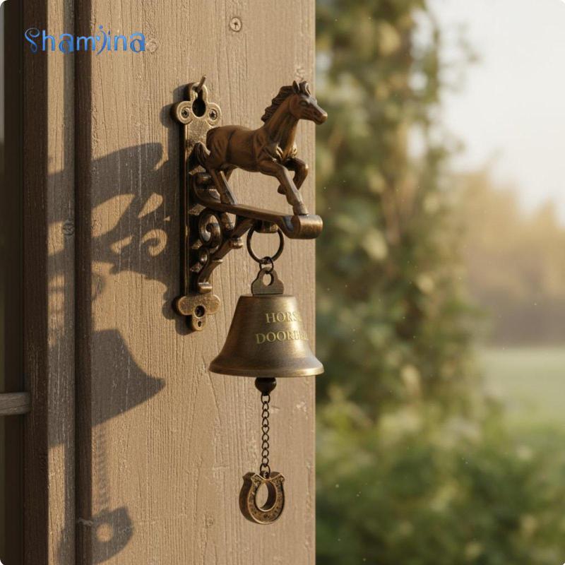 [Shamjina] Running Horse Entry Chime Esqueen Themed Farmhouse Horse Chime Mechanical Function Design