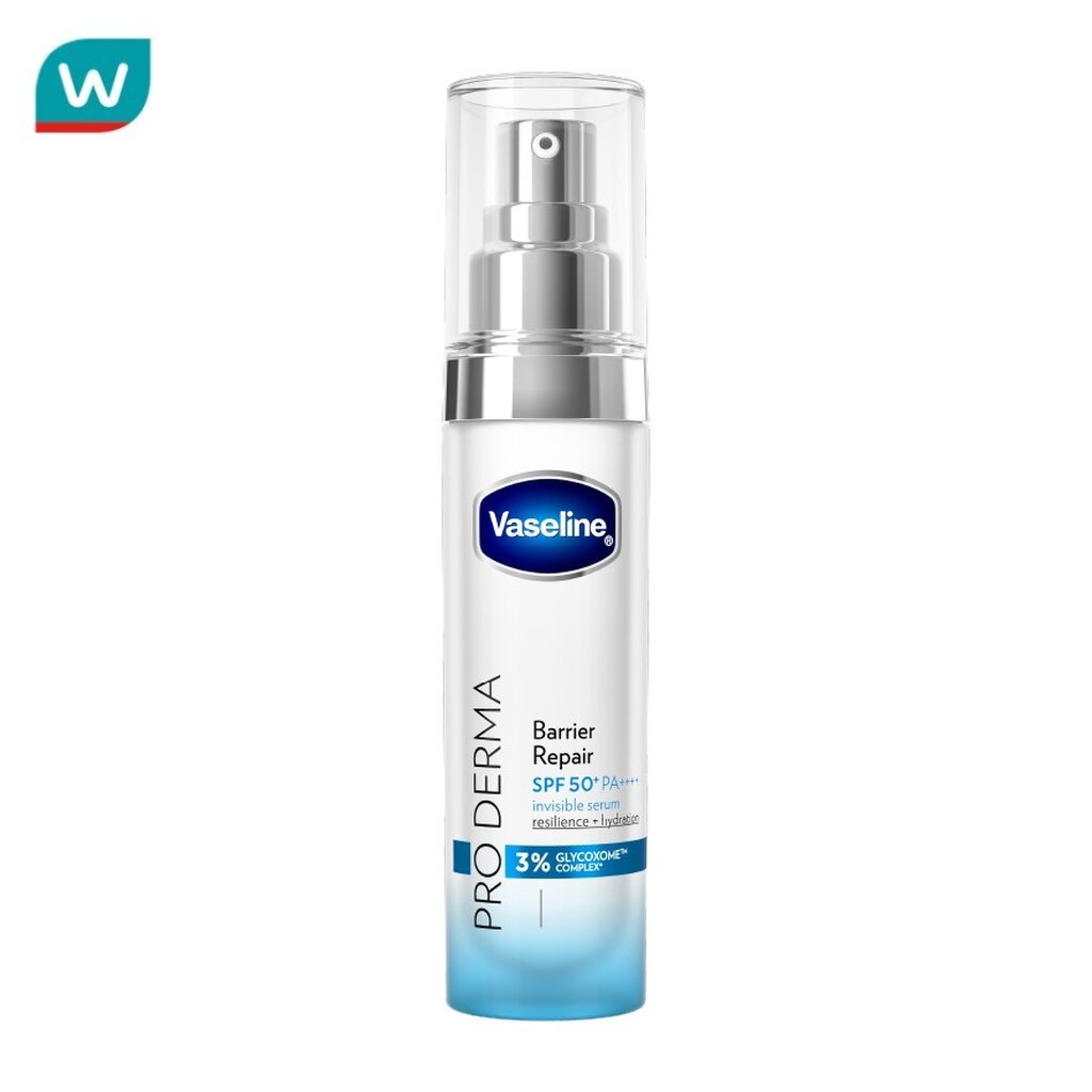 Vaseline วาสลีน โปร เดอร์มา แบริเออร์ รีแพร์ SPF50+ PA++++ อินวิซิเบิ้ล เซรั่ม 30 มล.