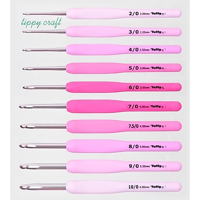Tulip เข็มโครเชต์ แท้ Etimo rose ด้ามชมพู made in japan 🇯🇵