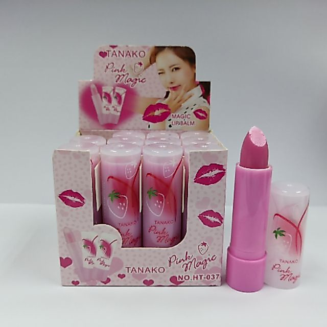 HT-037(ขายยกกล่อง12ชิ้น)​Tanako​ magic lipbalm​ HT-037