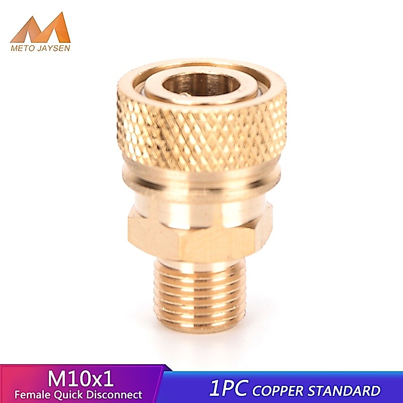 1pcs M10x1Thread Quick Disconnect 8 มม.Air Refilling Coupler ซ็อกเก็ตทองแดง Quick Connectors Air ปั๊ม Part