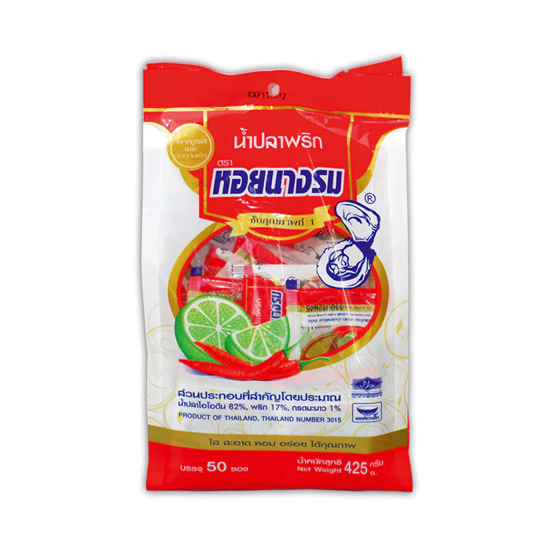 ส่งพรุ่งนี้ น้ำปลาพริก ตราหอยนางรมแบบซอง 50 x 7 กรัม/แพ็ค ออกใบเสร็จได้