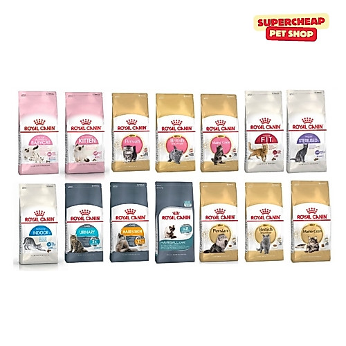 Royal Canin รอยัลคานิน อาหารเม็ดแมวทุกวัย เกรดพรีเมียม ทุกสูตร ขนาด 400g