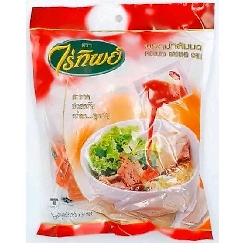 พริกน้ำส้มบด ตราไร่ทิพย์ แพ็ค 10 ห่อ (1ห่อ=50 ซอง)