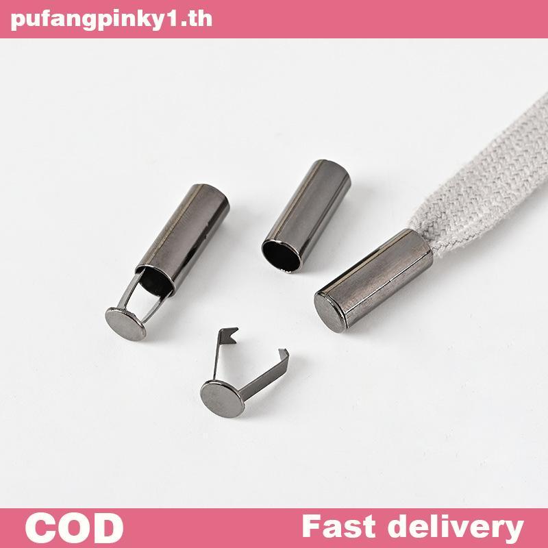 PUPINK 10 ชิ้นคลิปล็อคสายไฟโลหะแบบปรับได้ทนทานสําหรับงานฝีมือ DIY เชือกสําหรับตัดเย็บเสื้อผ้า