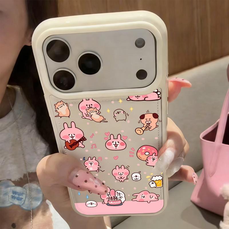 เคสโทรศัพท์แฟชั่นน่ารัก ลายการ์ตูนยอดนิยม สีสวย กันตก สำหรับ iPhone 11 12 13 14 15 16 17 Series