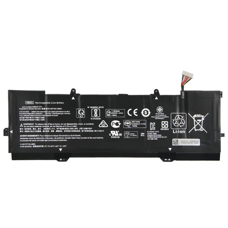 ใหม่เปลี่ยนแบตเตอรี่ YB06XL HSTNN-DB8H สําหรับ HP Spectre X360 15-CH013TX TPN-Q200 84.08Wh