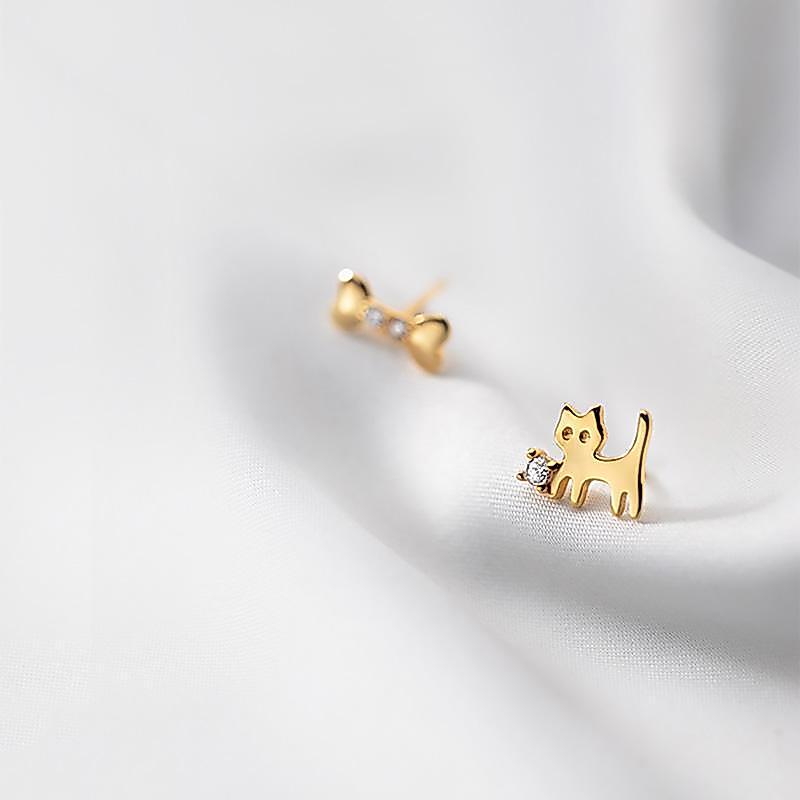 Feline Earrings ต่างหูเงินแท้ S925 [MERCELO]