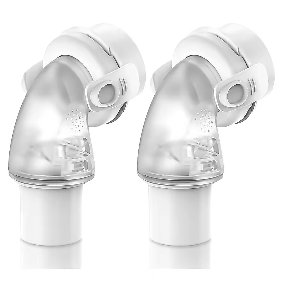 ขั้วต่อข้อศอกหมุนทดแทนสําหรับ Airfit F20 F30 Series หน้ากากแบบเต็มหน้า