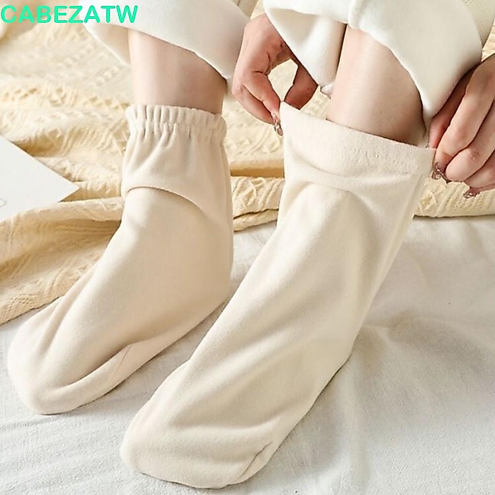Cabezatw ถุงเท้านอน 5 คู่ นุ่ม อุ่น และสวมใส่ง่าย สำหรับการนอนและการใช้งานหลังคลอด