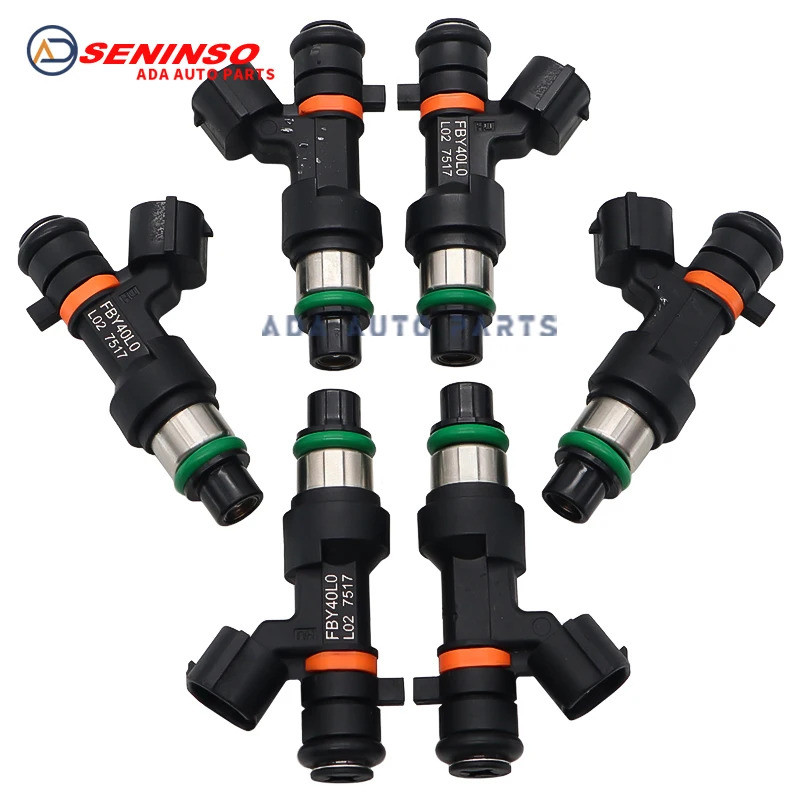 6 ชิ้น 16600-3JV2C FBY40L0 166003JV2C หัวฉีดน้ํามันเชื้อเพลิงสําหรับ Nissan Safari Y61 สําหรับ Infin