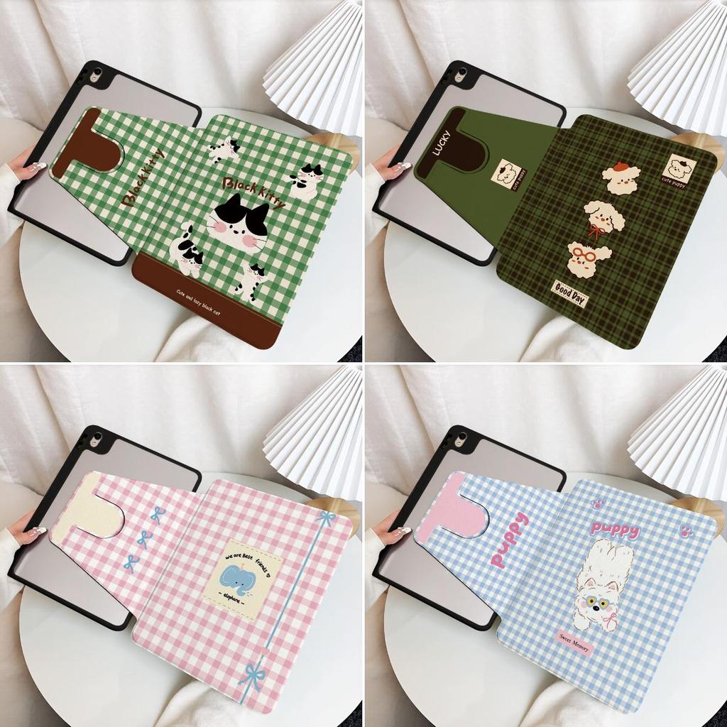 เคสไอแพด For iPad 7/8/9/10/11th Air11/13 Air1/2/3/4/5 Mini 7/6/5/4 Pro 11"12.9"13" 9.7"ฝาครอบกันกระแทกพร้อมที่ใส่ปากกา