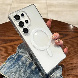 Soft Magnetic เคส For Samsung A56 5G A57 A55 A17 A07 A06 S26 Ultra S25 S24 S23 A54 A16 A15 A37 A36 A35 เคสโทรศัพท์มือถือ