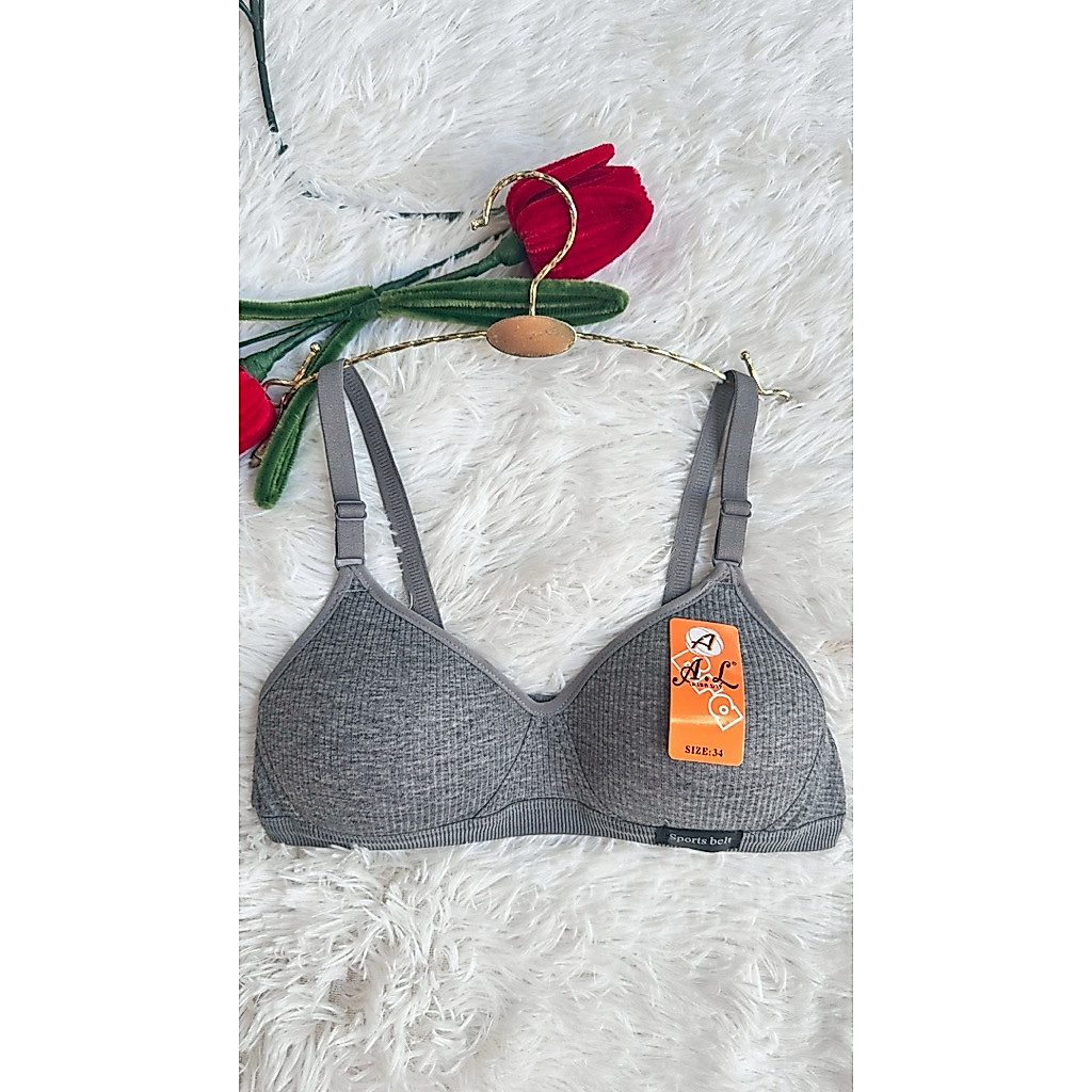 เสื้อชั้นใน คัพ AA ทรงเล็ก แนะนำสาวรุ่นๆๆ เนื้อผ้าคอทตอน  ยี่ห้อ  AL Bra 079 ไม่มีโครง ฟองน้ำบาง เรี