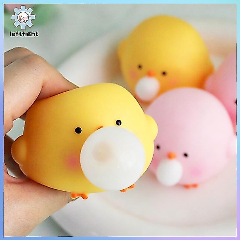 ซ้ายน่ารัก Blow Bubble Chi Squishy Fidget ของเล่น Kawaii การ์ตูนบีบของเล่นสําหรับวันวาเลนไทน์ของขวัญเล็กๆสําหรับเพื่อน GHT