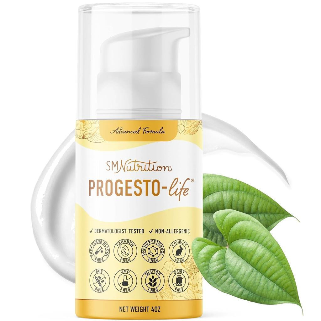 SMNutrition Advanced Progesto-Life Balancing Skin Cream สําหรับผู้หญิง 4oz | ครีมทาผิวเครื่องสําอาง 