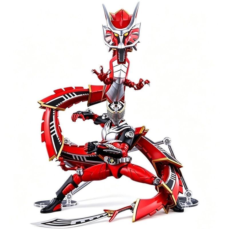 Ace Studio FRS Kamen Rider Dragon Rider RYUKI Warriors Dragon Heisei Assembly Model Sheet Spray