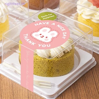 Rightfeel.th 100pcs สติกเกอร์แถบยาวสติกเกอร์ทําด้วยมือ, Self-Adhesive บรรจุภัณฑ์ปิดผนึกป้ายสําหรับบิสกิตเค้กเบเกอรี่ตกแต่ง,กล่องซีลใหม่