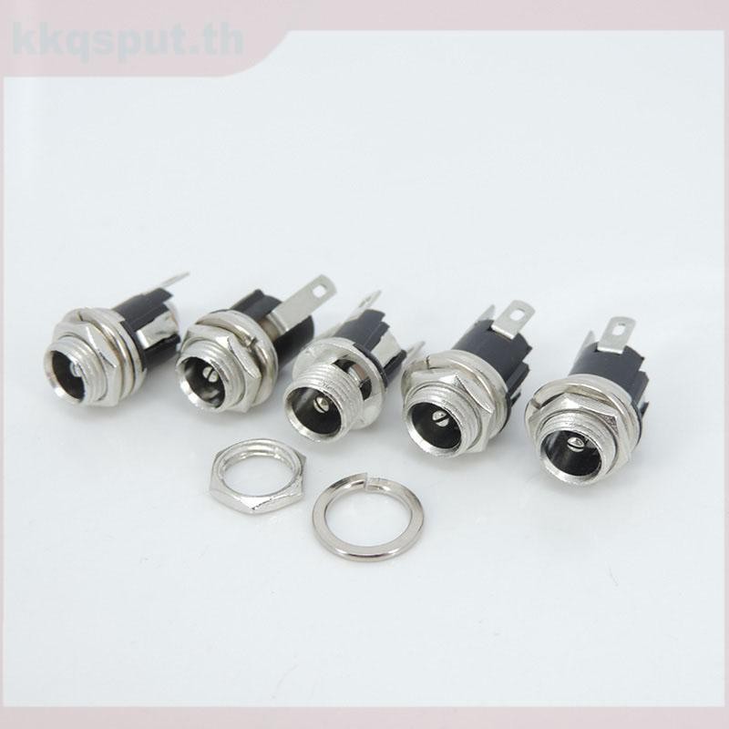 DC-025m 5.5 x 2.1 มม.DC Power Jack Panel Mount Terminal 3 Pin 5.5 * 2.5 มม.DC หญิงซ็อกเก็ตไฟฟ้า DC J
