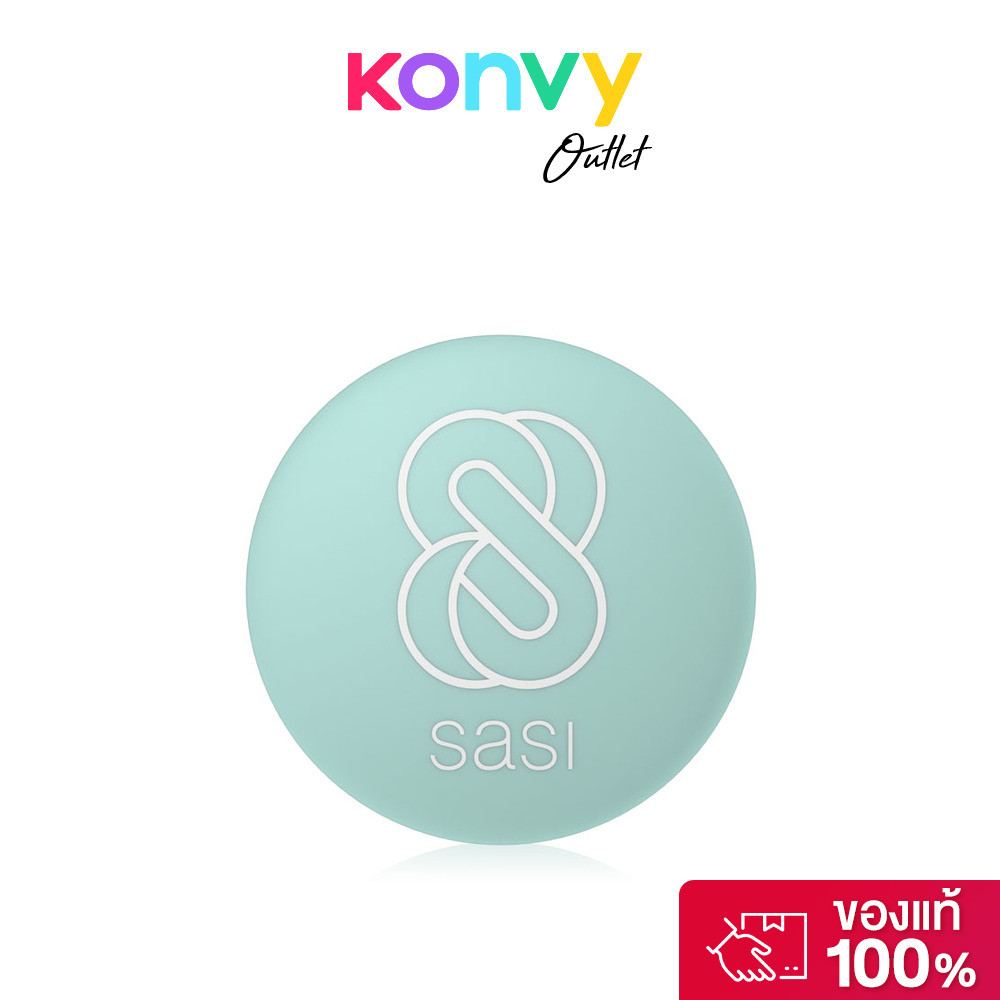 SASI Acne Sol Comfort Loose Powder 4.5g ศศิ แป้งฝุ่นโปร่งแสงเนื้อสีเขียวพาสเทล.