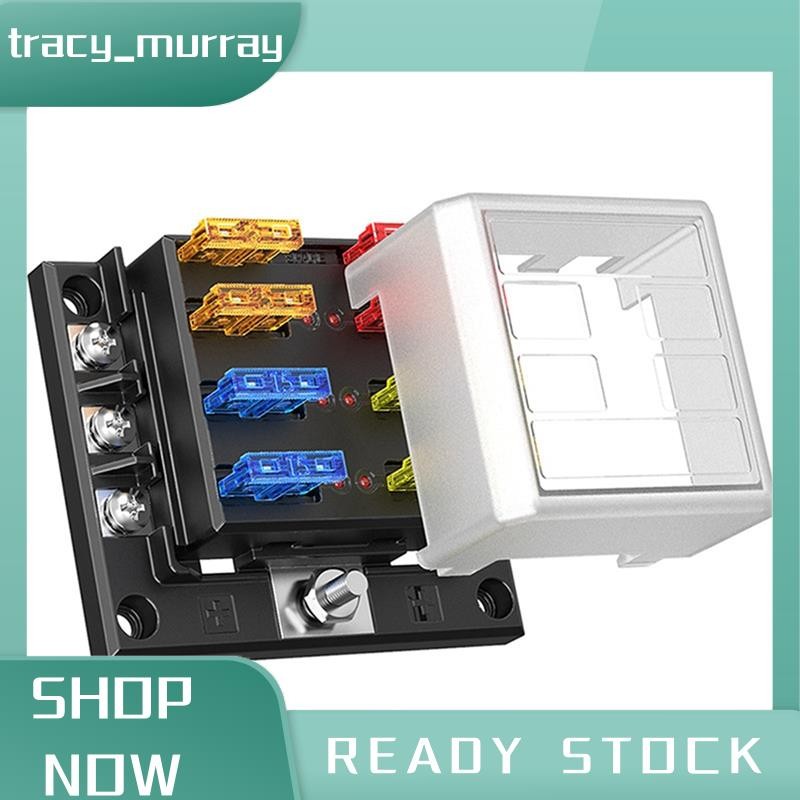 tracy_murray 6P 100A Holder RV Fuse Box- 6-Way One Input Six Output with LED Indicator Light