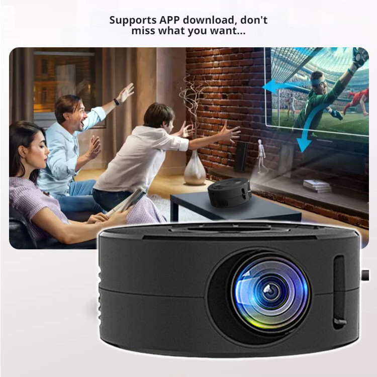 HOTCell Phone Projector /Mini Portable Wired Projector/ FULL HD 1080P Protable Projector