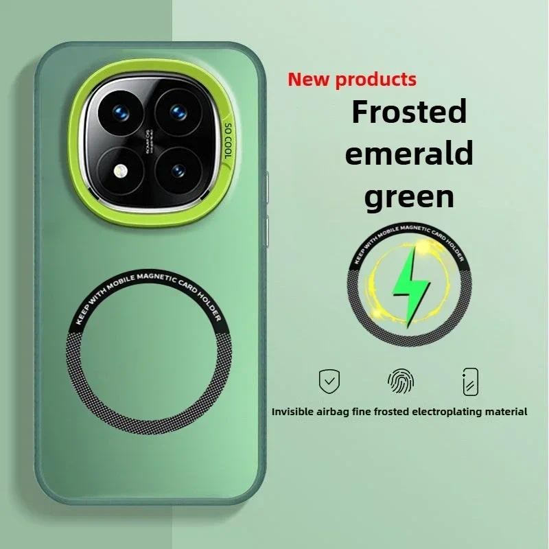 สําหรับ Redmi หมายเหตุ 15 Pro Plus Matte กรณีแม่เหล็กไร้สายชาร์จ Hard สําหรับ Xiaomi Redmi Note15pro 14 Pro + – โปรปัง