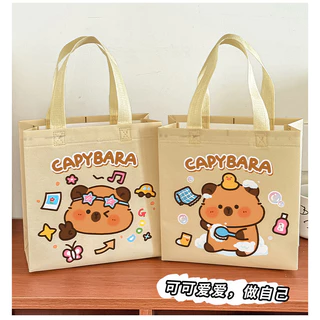 Goodies Birthday for Kids Capybara Tuition Beg Sekolah Tote Bag