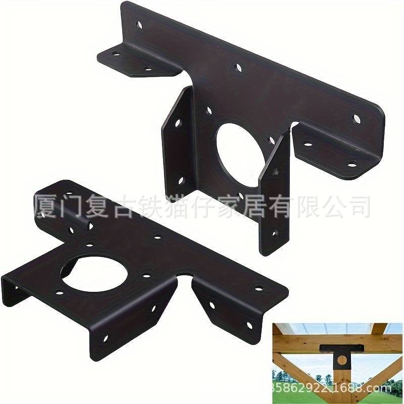 Pergola วงเล็บคงที่ Heavy Duty Pergola กรอบโลหะมุม T-Shaped 3-Way EXTENSION Bracket ปรับ Pergola EXT