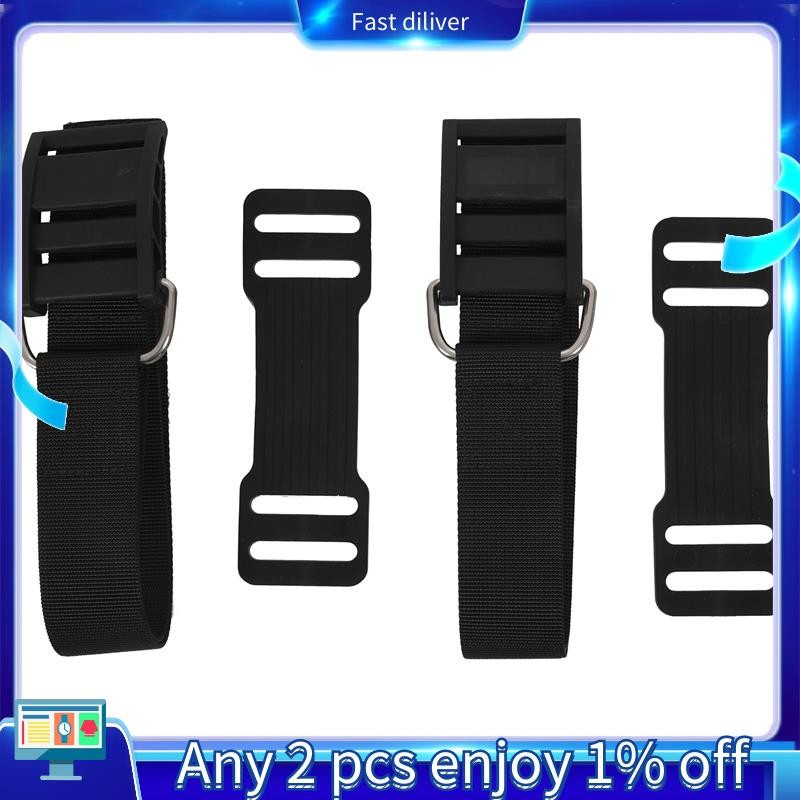 2 ชิ้นดําน้ําดําน้ําสายคล้องคอ BCD สายคล้องคอน้ําหนัก Webbing เข็มขัดหัวเข็มขัด Diver อุปกรณ์