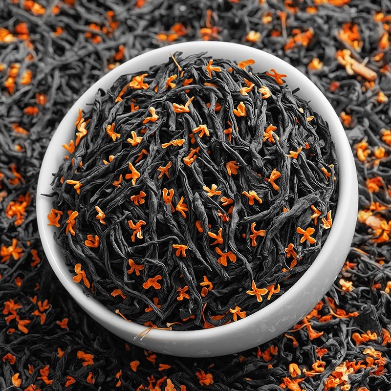 5A Premium Osmanthus Black Tea บํารุงกระเพาะอาหารกลิ่นหอม Osmanthus แท้ Zhengshan Small Tea Premium 