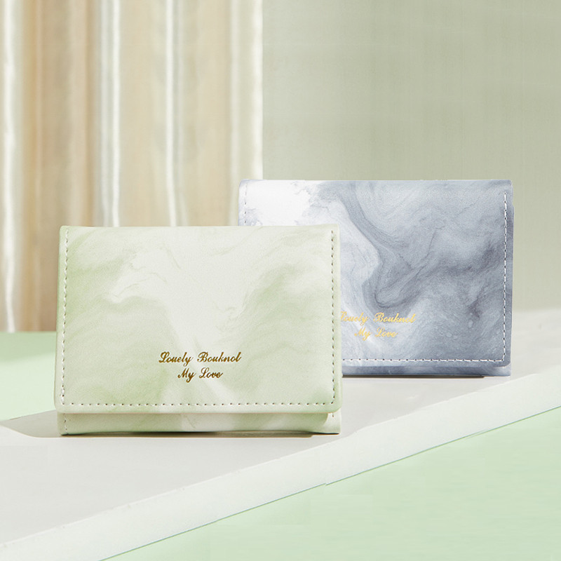 Forever young bester brand กระเป๋ กระเป๋าตังค์นักเรียนตัวเล็กน่ารักน้ำหนักเบาและสั้นสำหรับผู้หญิง