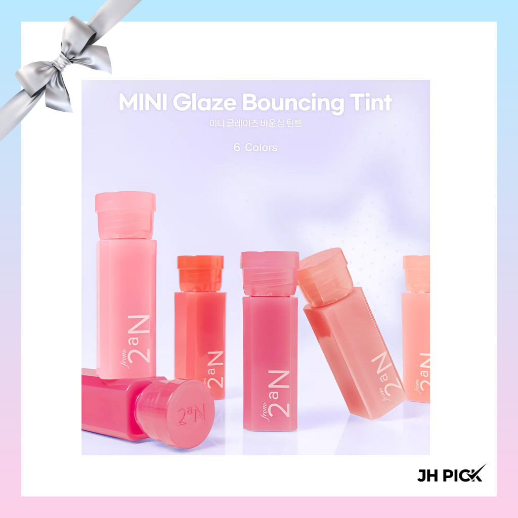 ✨ 2aN Mini Glaze Bouncing Tint ✨ | Long-lasting Lip Gloss, Moisturizing, Natural Shine, Korean Lip M