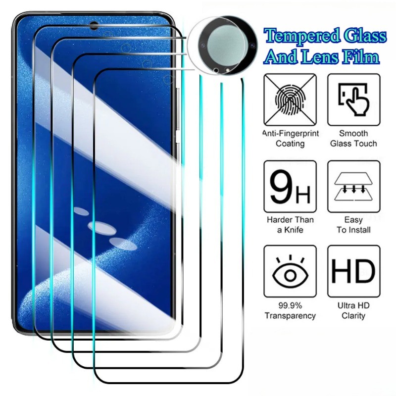 HD Black EdgeกระจกนิรภัยสําหรับVivo V2357A V2361GA V2364A V2410A V2415A V2417 V2419 V2419Aป้องกันหน้