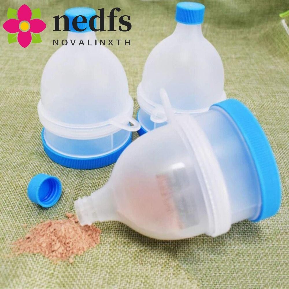 Nedfs 2 in 1 กรวยพลาสติกใส่ผงโปรตีน 2 ชั้น 70 มล. แบบพกพา