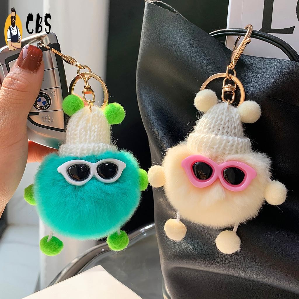 น่ารัก Baby Stack Rex Rabbit Fur พวงกุญแจ Small Briquettes ตุ๊กตาสําหรับของขวัญ