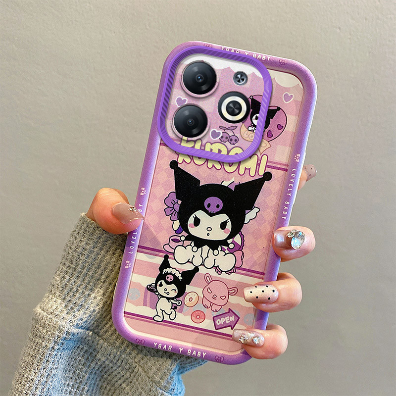 เคส Tecno Spark go 2024 เคส Tecno Spark 20 เคส Tecno Spark 20C เคส Tecno Pop 8 เคส ใช้งานร่วมกับ Pop Mart เคสโทรศัพท์ Cool การ์ตูน Labubu น่ารักนุ่มเคสโทรศัพท์ YQ-TYDK