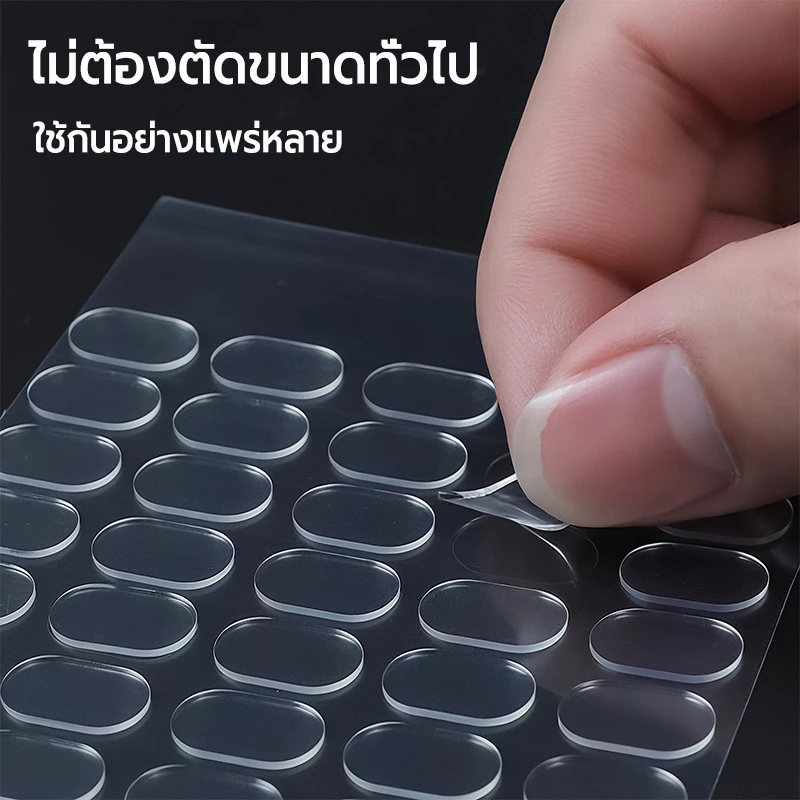 สติกเกอร์ใส(วงกลม/สี่เหลี่ยม/วงรี)สติ้กเกอร์ติดโมเดล กาว2หน้าใส ติดฐานตุ๊กตา ไม่ทิ้งคราบกาว
