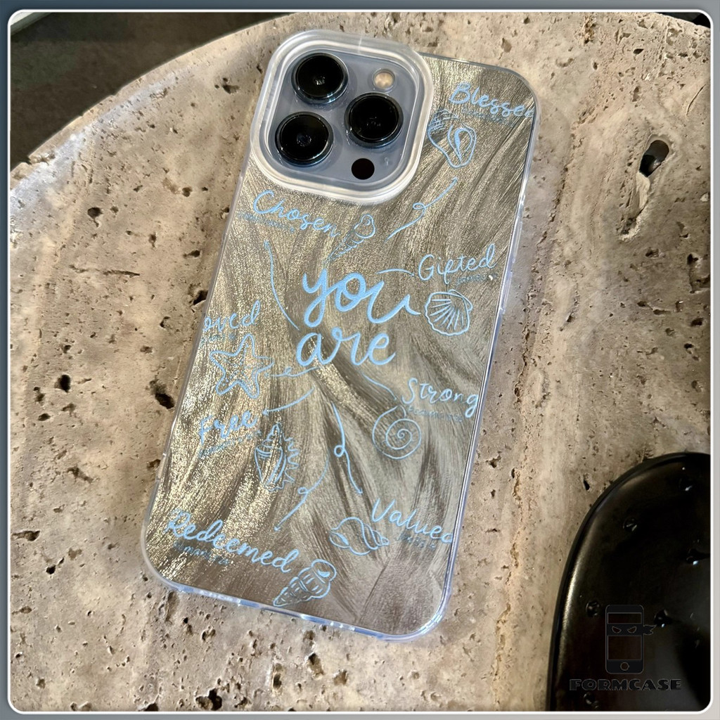 เส้นด้ายขนนกสีเงิน สวยมาก ส่งจากไทย คำจำกัดความของตัวเอง for iPhone 16 15 14 plus เคสไอโฟน 13 12 11 PRO MAX X XS MAX XR