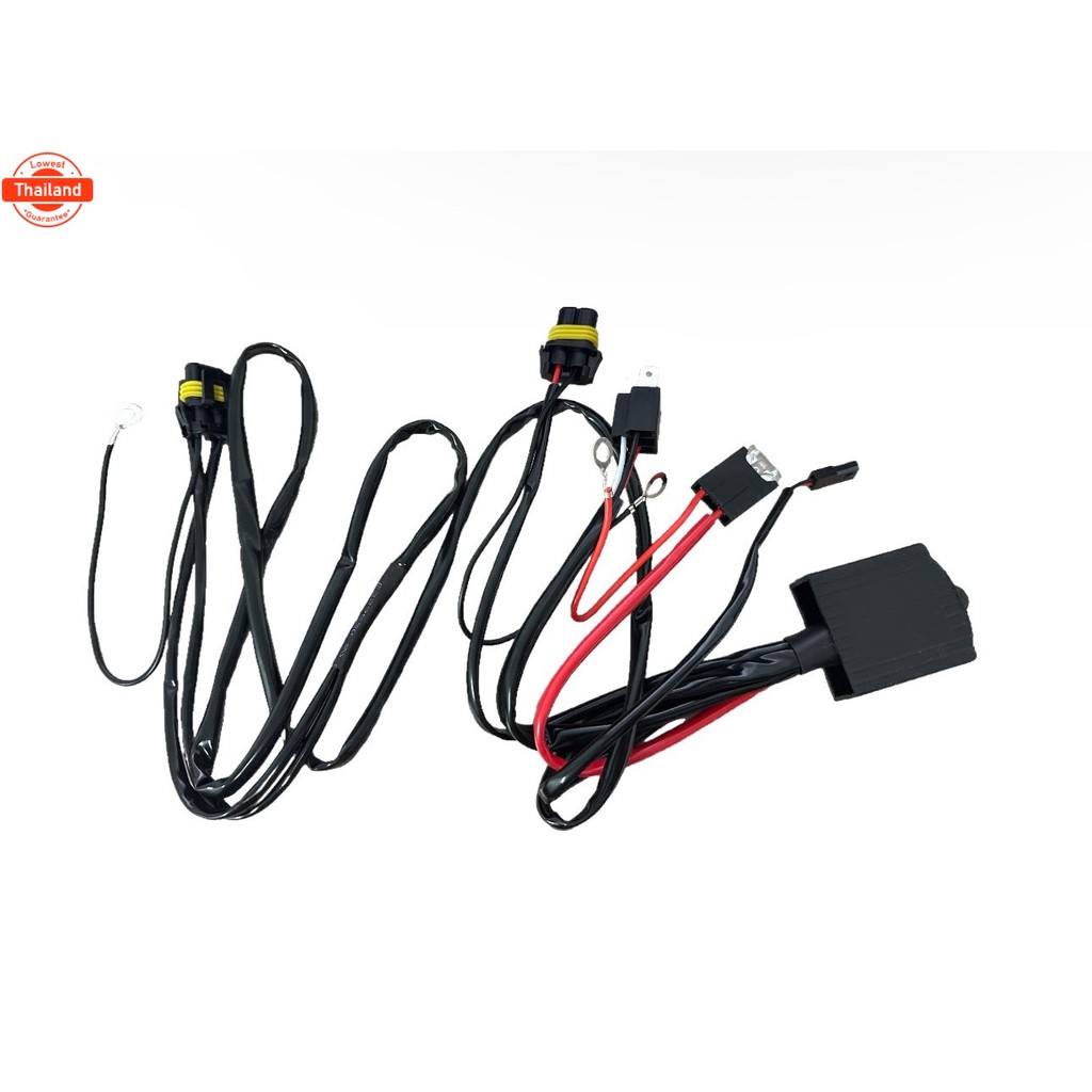 BKK XENON สายรีเลย์ H4 สำหรัหลอด xenon ขั้ว H4slide หรือใช้กัโปรเจคเตอร์ ที่มีไฟสูงต่ำ แม่านได้ กันน