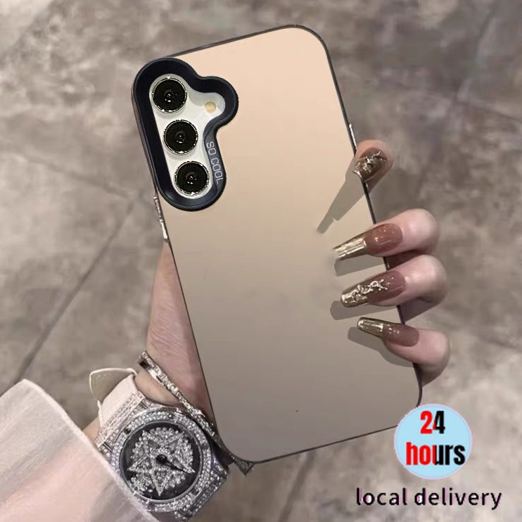 เคสโทรศัพท์ IMD สุดหรูสำหรับ Samsung A56 A17 A07 A36 5G A55 A16 A06 A22 A54 A15 A05S A26 A35 4G ฝาหลังแบบด้านกันกระแทก