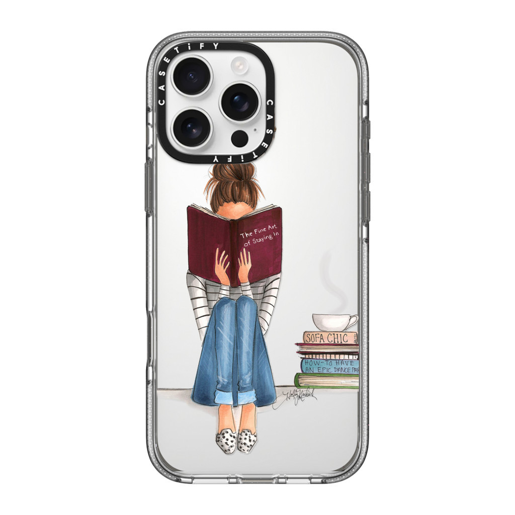 Holly Nicholas Red Wine Coffee Girl casetify เคสโทรศัพท์อะคริลิคสีขาวเหมาะสําหรับ iPhone16ProMax ใช้