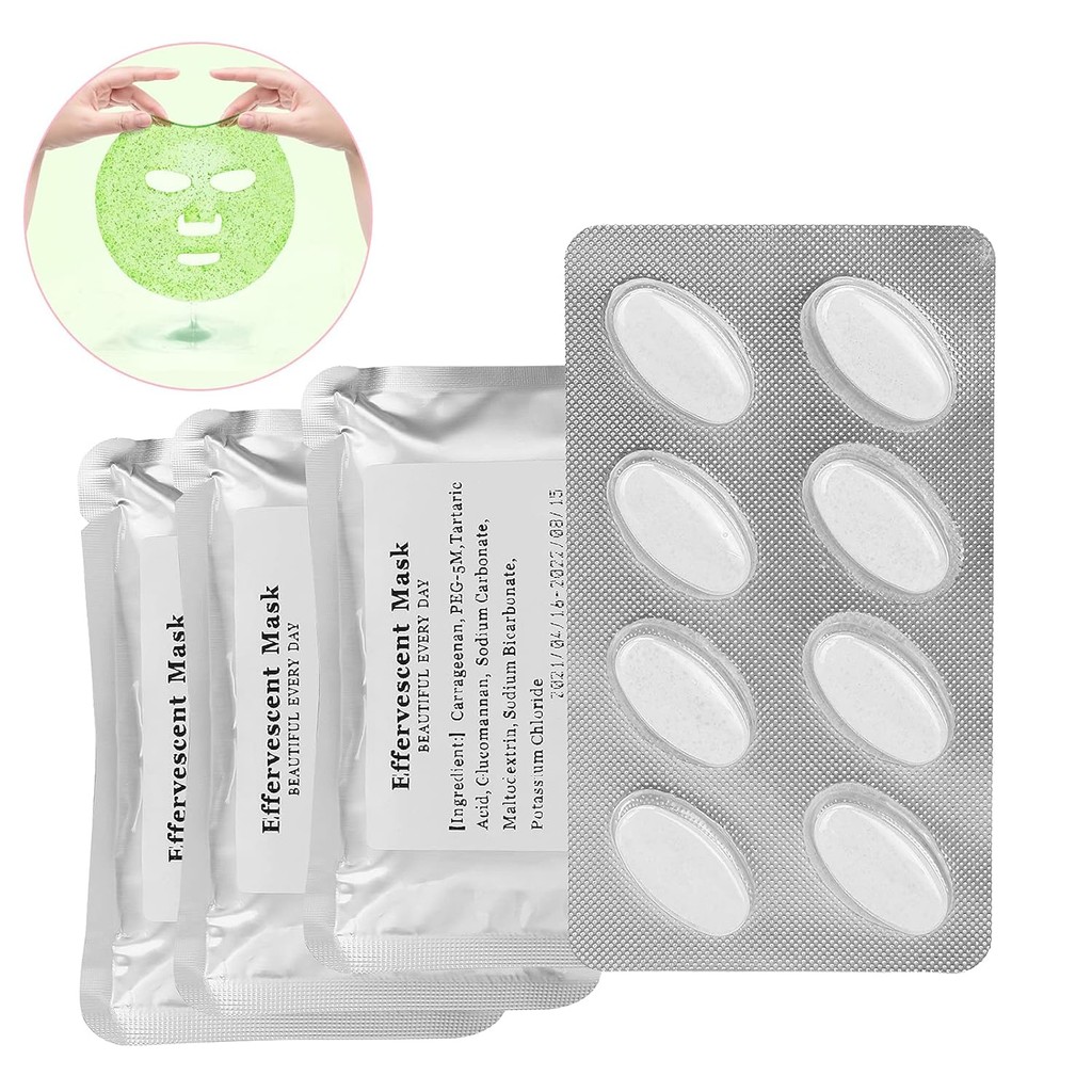 32 ชิ้นคอลลาเจนหน้ากากเม็ดฟู่, DIY ผลไม้ผัก Facial Care Mask Maker อุปกรณ์เสริม SPA Skin Care แคปซูล