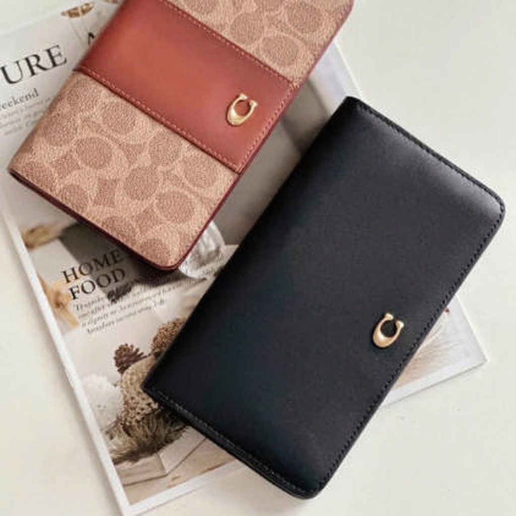กระเป๋าสตางค์ใบยาว Slim Case Multi-Card คุณภาพสูงพับ Snap Card Holder การ์ดใหม่ 100% ยี่ห้อ Slim Case Multi-Card ขนาด 18.5*9.5 ซม.