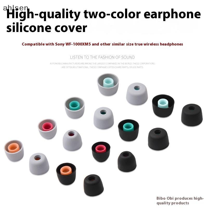 Ahlsen 6 ชิ้นหูฟังปลั๊กอุดหูซิลิโคนหูเคล็ดลับสําหรับ Sony WF-1000XM5 1000XM4 1000XM3 Oneplus Buds Z 
