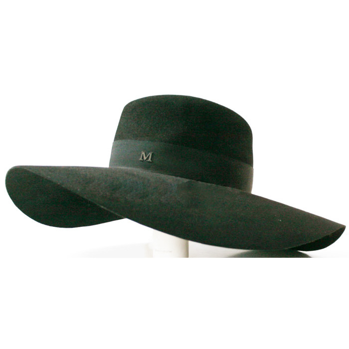 MAISON MICHEL Broadband LOGO หมวกสีดํา 1